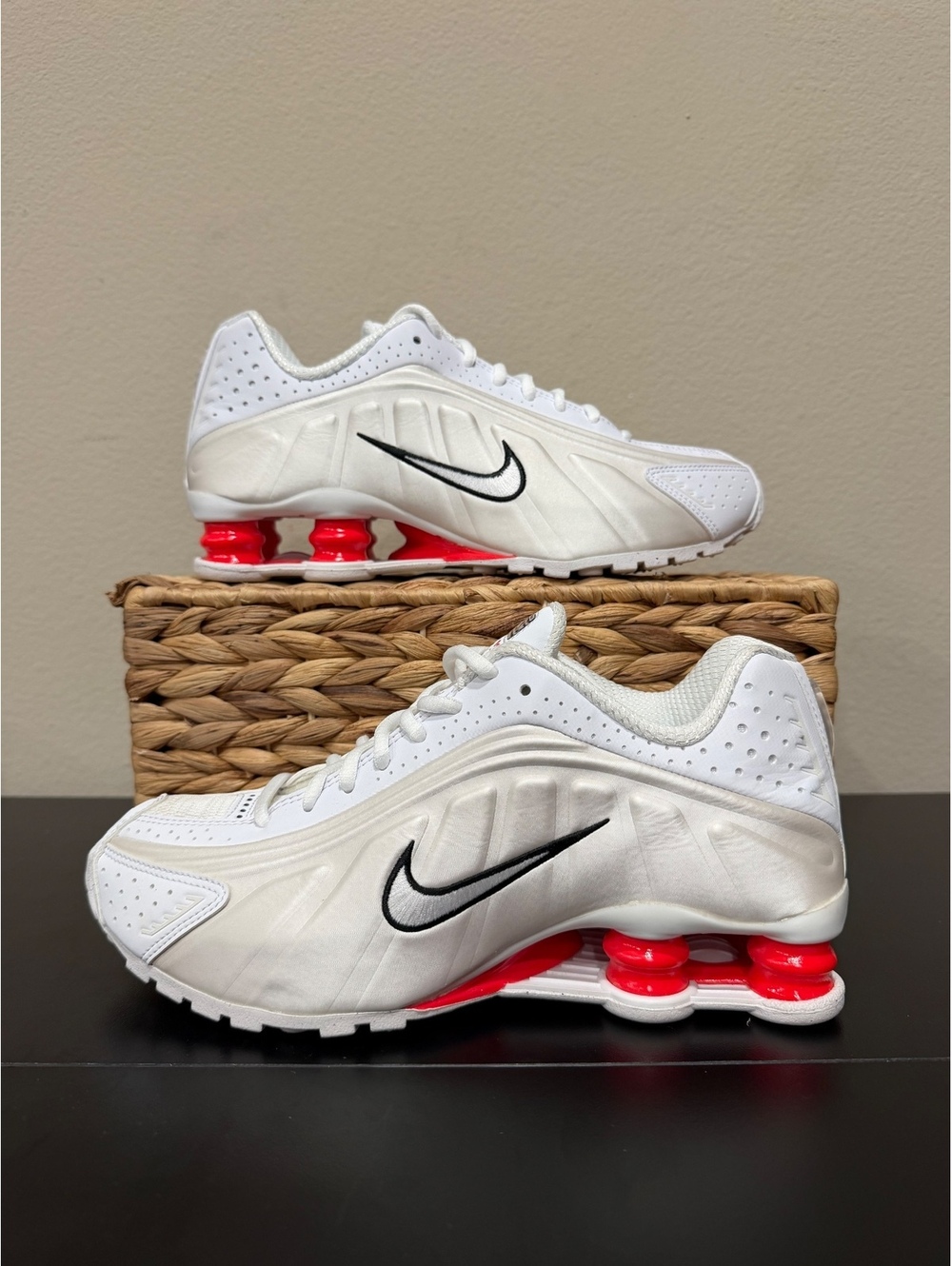 Size 7 - Nike Women’s Shox R4 “Phantom Picante Red”